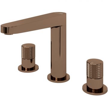 Встраиваемый смеситель для раковины Wasserkraft (Васеркрафт) Paar 8835 розовое золото