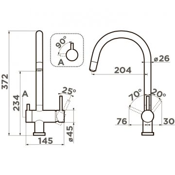 Смеситель для кухни Omoikiri (Омойкири) Yamada-BE-P под фильтр ваниль 4974397