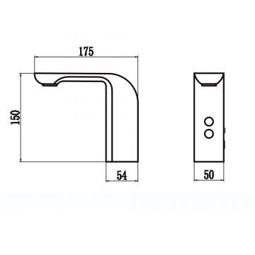 Смеситель сенсорный Savol (Савол) дивертор (AAA) приобретается отдельно (S-GY8895Q) графит