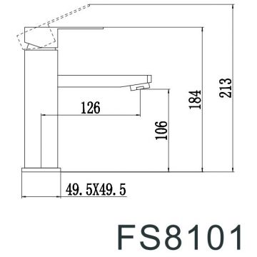 Смеситель для раковины Fmark (FS8101) сатин