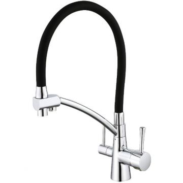 Смеситель для кухни Vieir (Виеир) Kitchen с гибким шлангом выход на фильтр хром V15007