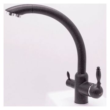 Смеситель для кухонных моек под фильтр Vieir (Виеир) оникс 15003-C1