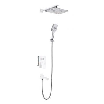 Смеситель для ванны и душа скрытого монтажа Vieir (Виеир) V393563F белый