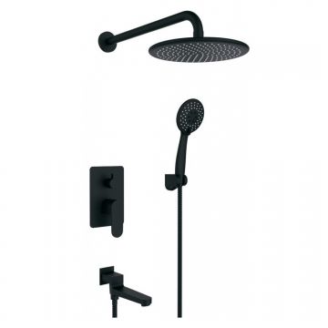 Смеситель для ванны и душа скрытого монтажа Vieir (Виеир) V283563-C черный