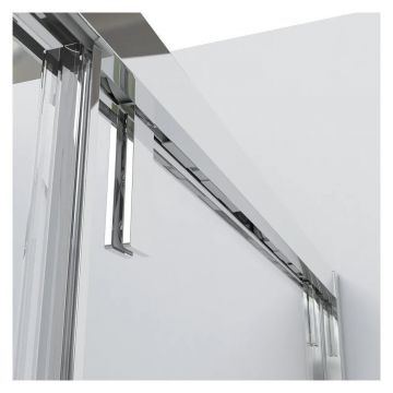 Душевой уголок Vincea Lugano VSR-1L9012CLB-1, 1200х900 мм (габариты площадки) черный, стекло тонированное