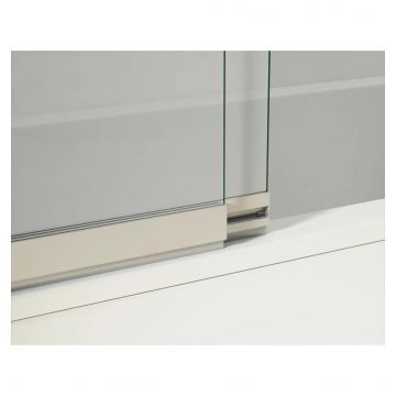Душевая шторка на ванну Vincea VSB-1E100CLB, 1000х1450, матовый черный, стекло прозрачное