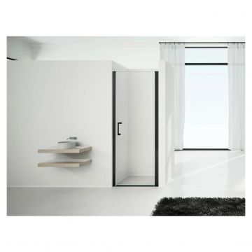 Душевая дверь Vincea Orta VPP-1O800CLB, 800, черный, стекло прозрачное