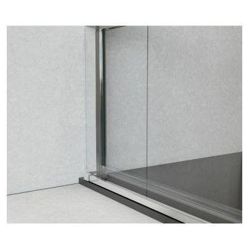 Душевая дверь Vincea Flex VDP-1F900CLB, 900, черный, стекло прозрачное