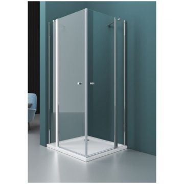 Душевой уголок BelBagno (Бельбагно) ETNA-AH-22-100/120-C-Cr хром, стекло прозрачное 6 мм (1000х1950х1200)