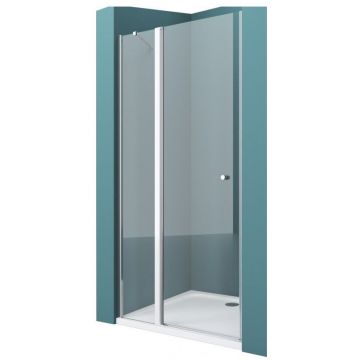 Душевая дверь BelBagno (Бельбагно) ETNA-B-12-60/60-C-Cr-90 хром, стекло прозрачное 6 мм (1200х1950)