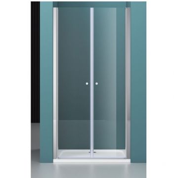 Душевая дверь BelBagno ETNA-B-2-150-C-Cr хром, стекло прозрачное 6 мм (1500х1950)