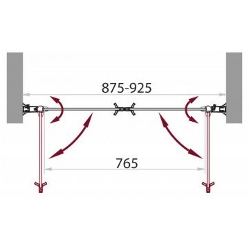Душевая дверь BelBagno (Бельбагно) SELA-B-2-90-C-Cr хром, стекло прозрачное 5 мм (1900х900)