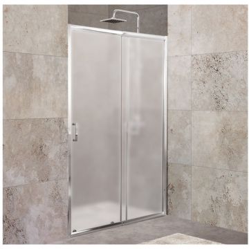 Душевая дверь BelBagno (Бельбагно) UNIQUE-BF-1-120/135-M-Cr хром, стекло матовое 5 мм (1900х1200/1350)