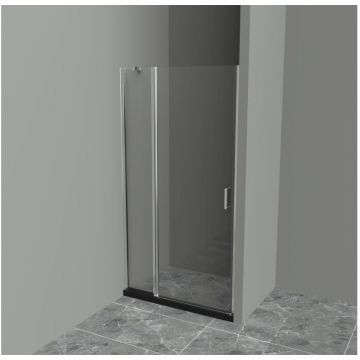 Душевая дверь BelBagno UNO-B-12-30+60-C-Cr хром, стекло прозрачное 5 мм (1900х900)