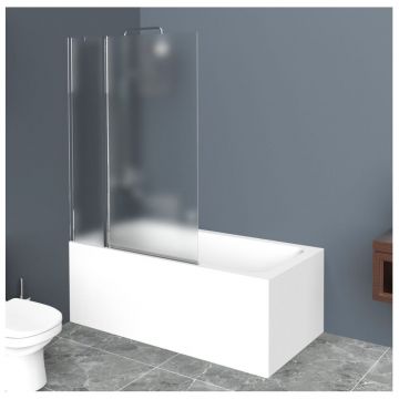 Душевая шторка на ванну BelBagno (Бельбагно) UNO-V-11-80/150-P-Cr хром, стекло рифленое 5 мм (1500х800)