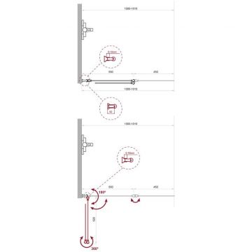 Душевая шторка на ванну BelBagno (Бельбагно) UNO-V-2-100/150-C-Cr хром, стекло прозрачное 5 мм (1500х1000)