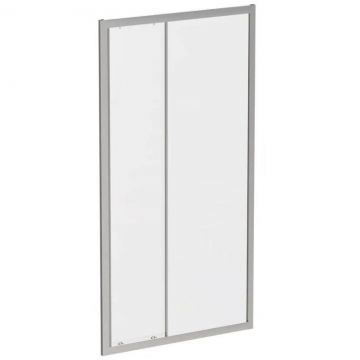 Душевая дверь BelBagno DUE-BF-1-110-C-Cr хром, стекло прозрачное 5 мм (1100х1900)