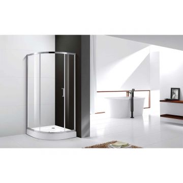 Душевой уголок Cezares (Цезарис) MOLVENO-R-1-100-C-Cr-IV цвет профиля хром, стекло прозрачное 6 мм 100х195х100 см