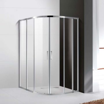 Душевой уголок Cezares (Цезарис) MOLVENO-RH-22-130/120-C-Cr-IV цвет профиля хром, стекло прозрачное 6 мм 130х195х120 см