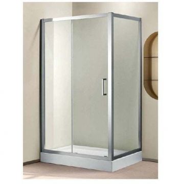 Боковая стенка Cezares (Цезарис) PORTA-D-90-FIX-C-Cr без пристенного профиля, стекло прозрачное 6 мм 195х90 см