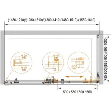 Душевой уголок Cezares (Цезарис) Stylus-O-M-AH-1-120/80-C-Cr, цвет профиля хром, стекло прозрачное 8 мм 120х195х80 см