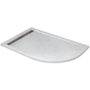 Душевой поддон Cezares (Цезарис) Tray-AS-RH-120/90-550-30-W-L из искусственного мрамора, цвет белый 120х90х3 см