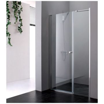 Душевая дверь Cezares (Цезарис) ELENA-W-B-11-30+60-P-Cr-L, цвет профиля хром, стекло матовое 6 мм 195х90 см