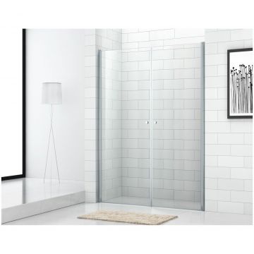 Душевая дверь Cezares (Цезарис) Eco-O-B-2-80-P-Cr, цвет профиля хром, стекло рифленое 6 мм 80х190 см