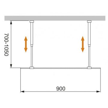 Душевая перегородка Cezares (Цезарис) LIBERTA-L-2-90-C-Cr, цвет профиля хром, стекло прозрачное 8 мм 90х195 см