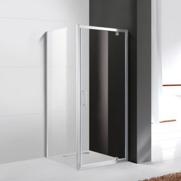 Душевой уголок Cezares (Цезарис) MOLVENO-AH-1-80/100-C-Cr-IV, цвет профиля хром, стекло прозрачное 6 мм 80х195х100 см