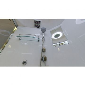 Душевая кабина Timo (Тимо) Lux T-7790 цвет профиля хром, стекло прозрачное 6 мм 90х220х90 см