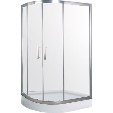 Душевой уголок Timo (Тимо) BY-549R цвет профиля хром, стекло прозрачное 6 мм 120х185х80 см