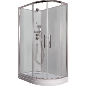 Душевая кабина Timo (Тимо) Ilma ILMA902L цвет профиля хром, стекло прозрачное 6 мм 120х222х80 см