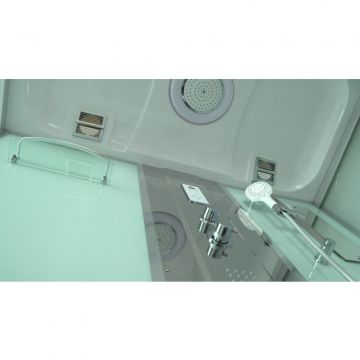 Душевая кабина Timo Comfort T-8850F Fabric Glass цвет профиля хром, стекло матовое 6 мм 88х220х150 см