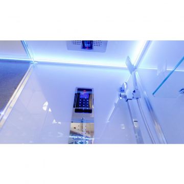 Душевая кабина Timo (Тимо) Helka H-515R цвет профиля хром, стекло прозрачное 8 мм 120х220х90 см