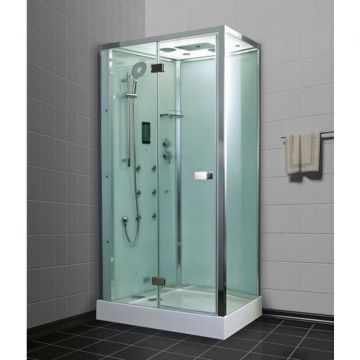 Душевая кабина Timo (Тимо) Puro H-511R цвет профиля хром, стекло прозрачное 8 мм 120х220х90 см