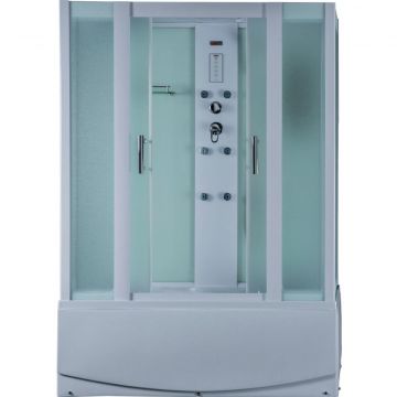 Душевая кабина Timo (Тимо) Eco TE-0770 цвет профиля белый, стекло матовое 4 мм 168х218х80 см