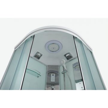 Душевая кабина Timo Comfort T-8809F Fabric Glass цвет профиля хром, стекло матовое 5 мм 90х220х90 см
