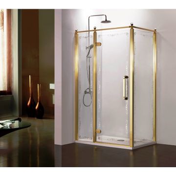 Душевой уголок Azario (Азарио) Ontario 900х1200х2000 мм, профиль золото (AZ-NBB1231-L 900 GOLD)