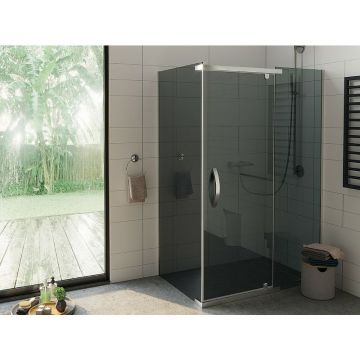Душевой уголок Alex Baitler (Алекс Батлер) 885х1185х2000 мм профиль хром, стекло тонированное (AB 244-120)