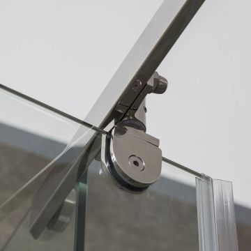 Душевой уголок Alex Baitler (Алекс Батлер) 985х2000 мм профиль хром, стекло тонированное (AB 245-100)