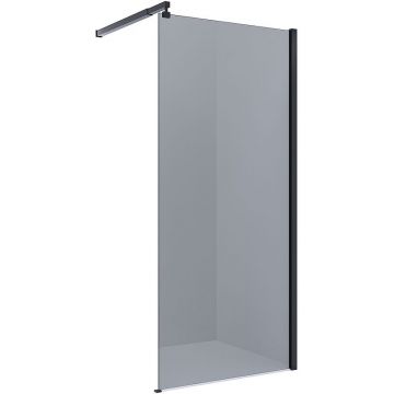 Душевая перегородка Alex Baitler (Алекс Батлер) 1000х2000 мм , профиль черный, стекло тонированное (AB29100B4)