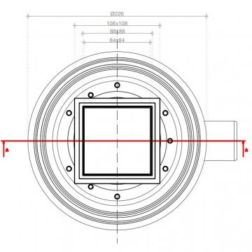 Душевой лоток Pestan Confluo Standard Plate 1, с одним выходом, 100x100 мм 2 в 1 (13702562)