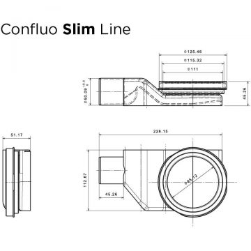Душевой лоток Pestan Confluo Slim Line 850 хром (13100035)