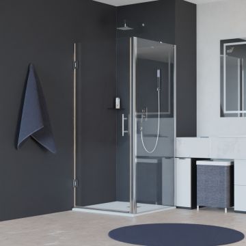 Душевой уголок RGW (РГВ) 70х90х195 см HO-045 HO-011 + Z-050-2 + держ прямоугольный, Хром, Прозрачное, 8 мм (350604579-011)