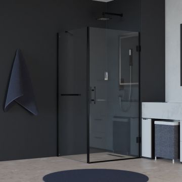 Душевой уголок RGW (РГВ) 90х80х195 см HO-045-1-B HO-011B + Z-060-2B + держ прямоугольный, Черный, Прозрачное, 8 м (3506045198-014)