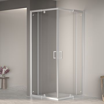 Душевой уголок RGW (РГВ) 90-100х90-100х195 см PA-038 Квадрат, Хром, Прозрачное, 6 мм Easy Clean (350803899-11)