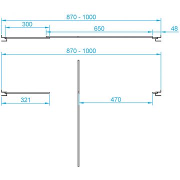 Душевая дверь RGW (РГВ) 90х185 см PA-02 Хром, Прозрачное, 6 мм 87-100 Easy CleanClean (41080209-11)