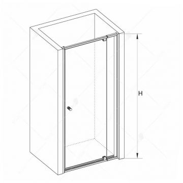 Душевая дверь RGW (РГВ) 120х185 см PA-02 Хром, Прозрачное, 6 мм 117-134 Easy CleanClean (41080212-11)