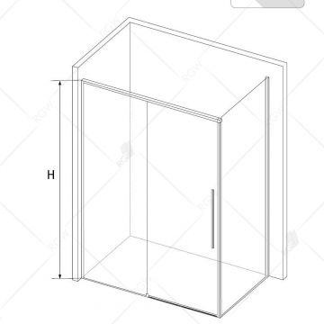 Душевой уголок RGW (РГВ) 80х120х195 см SV-42-G прямоугольный, Золото, Прозрачное, 5 мм (32324282-16)